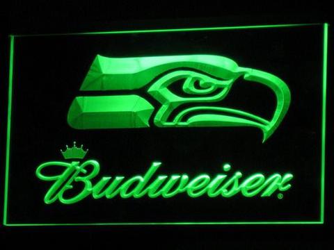 Seattle Seahawks Budweiser LED Neon Sign
